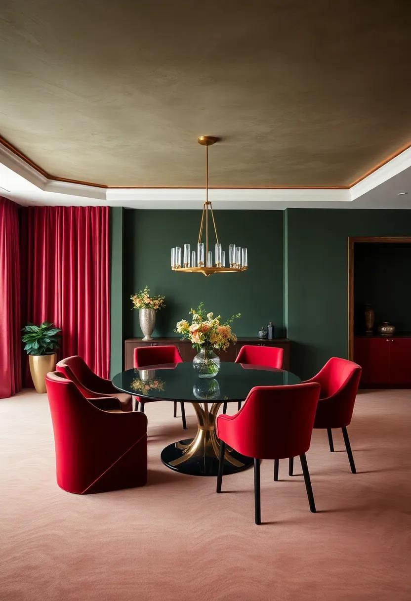 Injecting Energy into Dining Rooms with⁣ vibrant⁣ Jewel Shades
