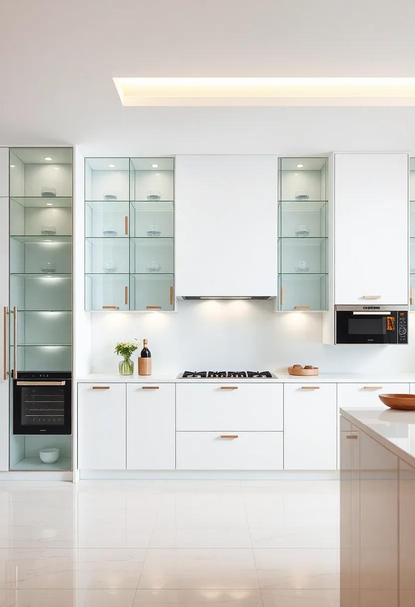 Artistic Layouts: Experiment with abstract arrangements of glass-front cabinets to break away from the​ traditional grid layout,⁢ offering an innovative⁢ and visually‍ striking kitchen design