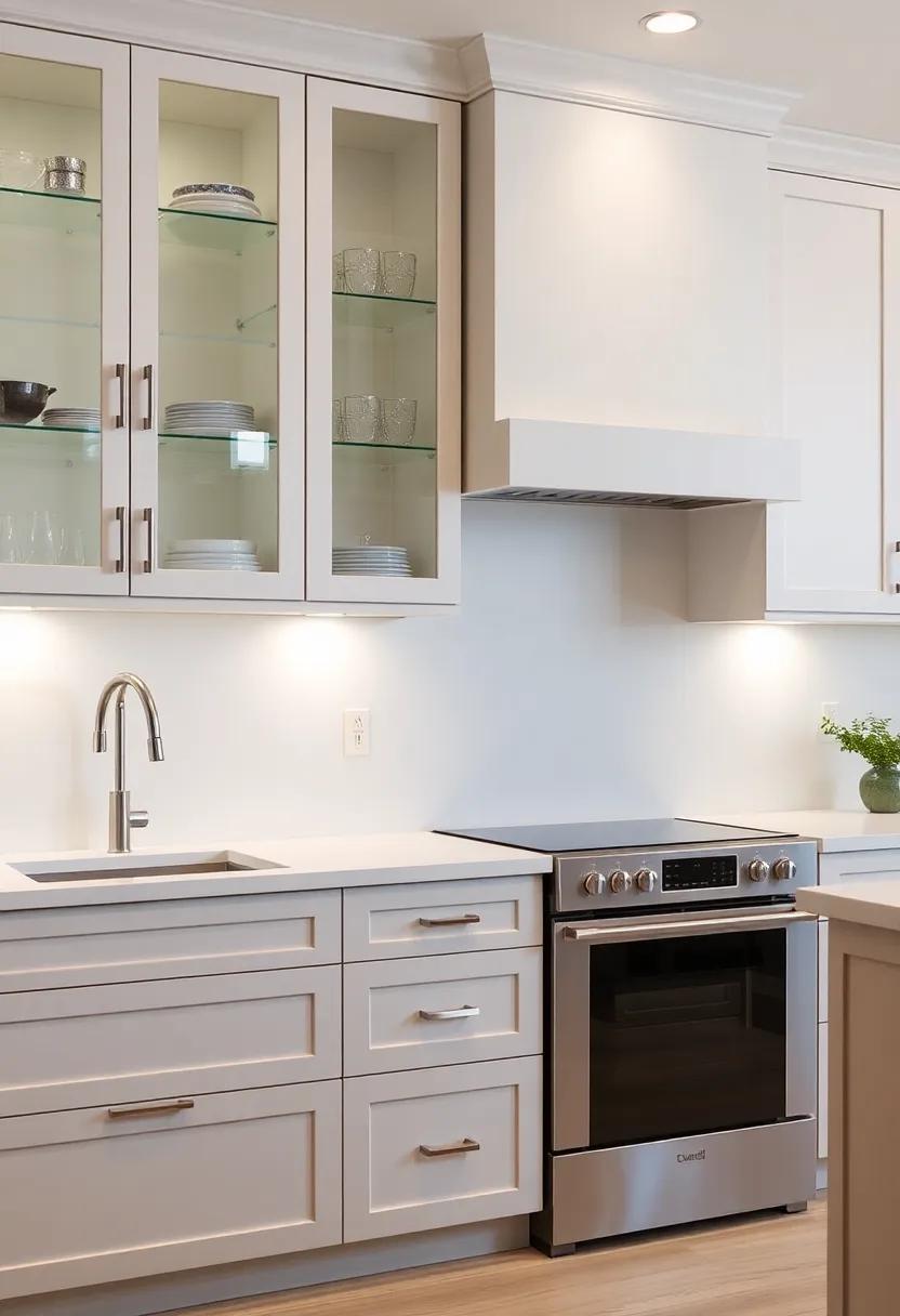 Functional Elegance: Incorporate pull-out shelves or hidden drawers behind glass-front cabinetry​ to combine⁤ accessibility with ‌elegance, ensuring that your luxury kitchen remains practical