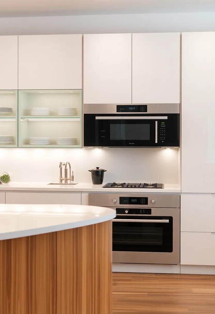 Integrated Appliances: Use glass-front cabinetry to ⁤integrate high-end ​appliances seamlessly ⁢into your kitchen, maintaining ‍an elegant and cohesive design without compromising on functionality