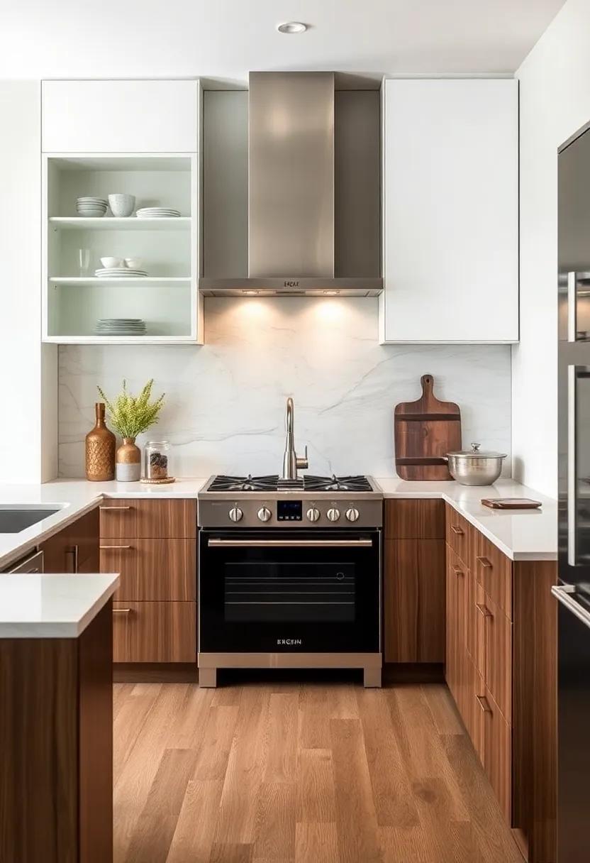 Mixing Materials:​ Pair glass-front cabinets with rich wood or metal accents to create a⁤ balanced mixture of⁤ textures that ⁢elevates the overall⁢ sophistication of your kitchen