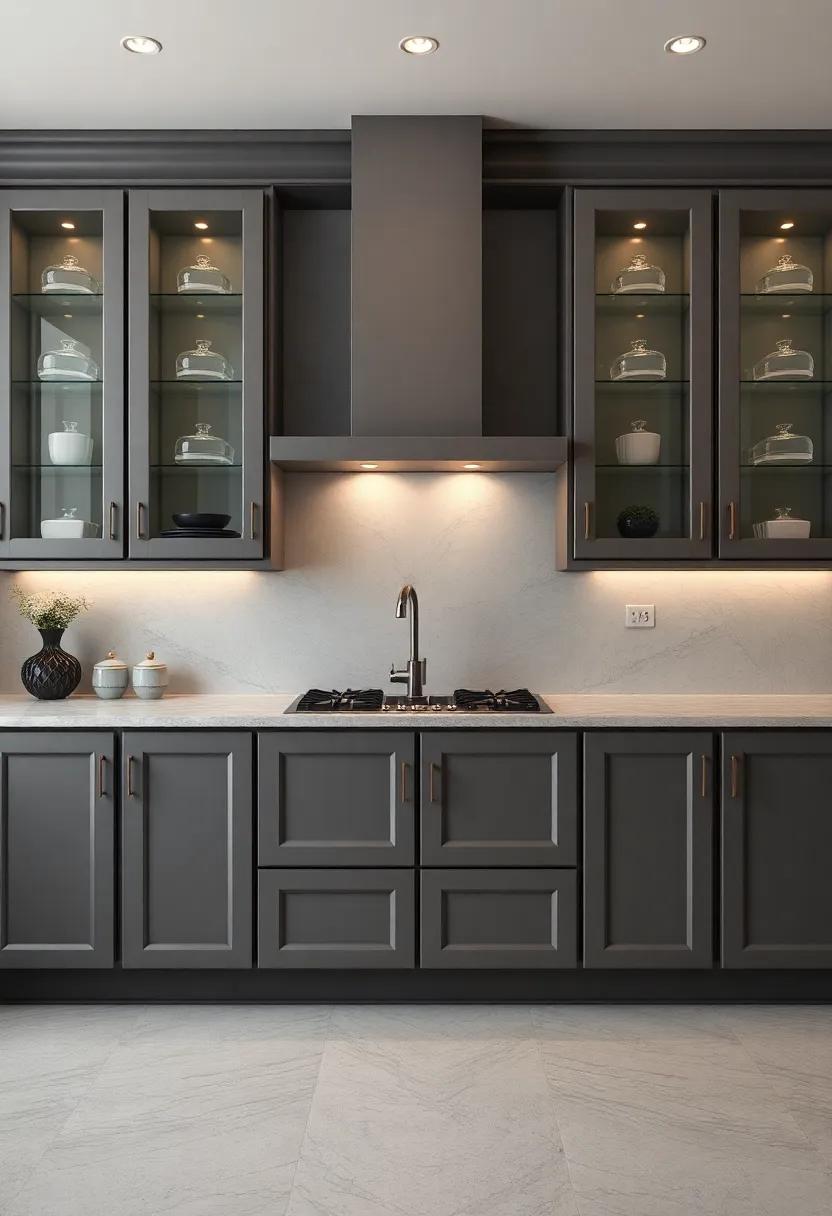 Symmetrical Layouts: Create‌ harmony in your ⁣kitchen by designing symmetrical arrangements of glass-front cabinets, offering an organized and balanced visual that ‍epitomizes luxury