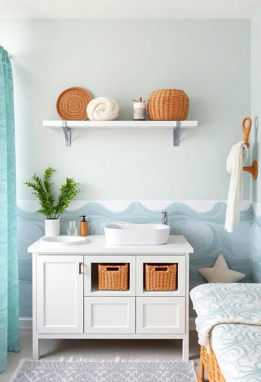 Building a Tranquil Changing Station with Coastal Accessories