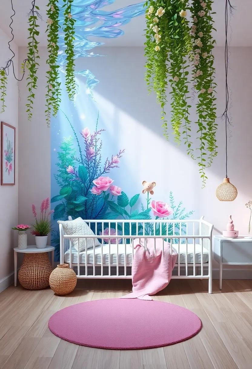 Infusing Nature with Underwater plant decorations for Purity and Color