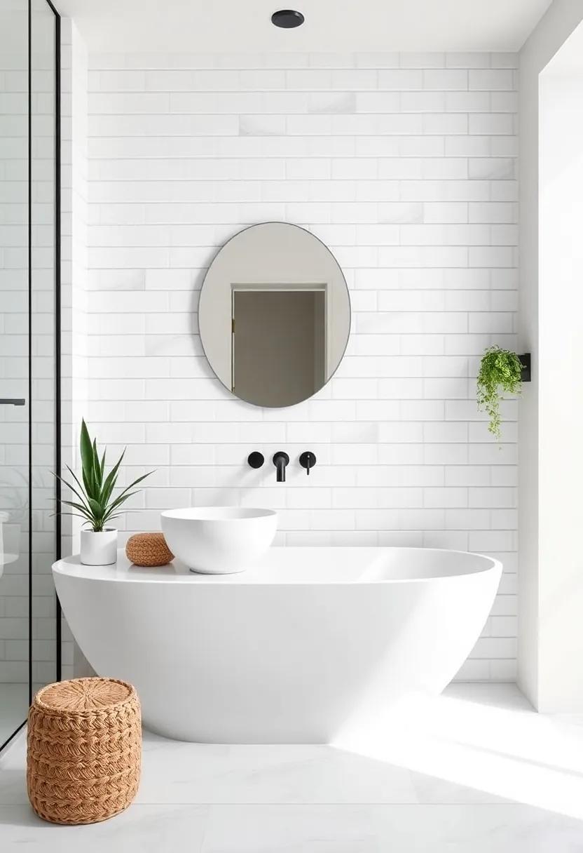 Unexpected Shapes: Get inspired by⁤ creatively⁤ arranged subway tiles that⁤ deviate from traditional⁣ layouts, ‌adding an artistic touch to the bathroom ⁤design