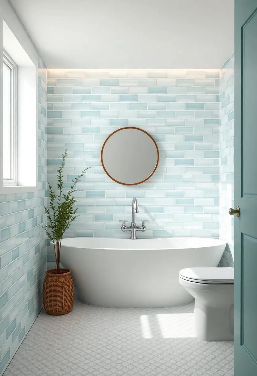 Ocean-Inspired Retreat:‌ Infuse coastal vibes with ⁢soft seafoam subway⁢ tiles, providing a ​serene⁤ backdrop that transports you⁤ to a beachy⁢ escape right at home