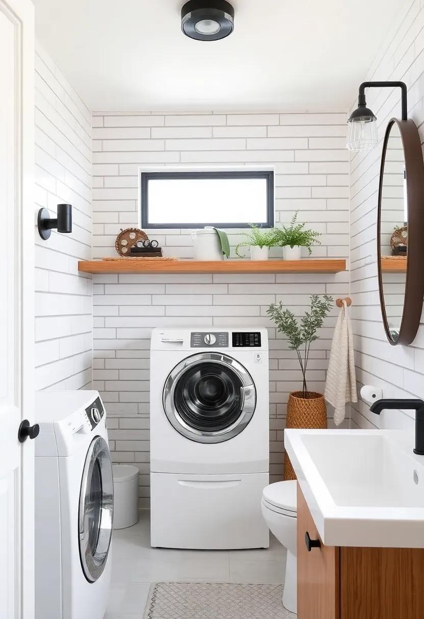 Dual Functionality: Learn how incorporating ‌a laundry area ⁢within the bathroom with cleverly placed subway tiles can maximize space⁣ without sacrificing style