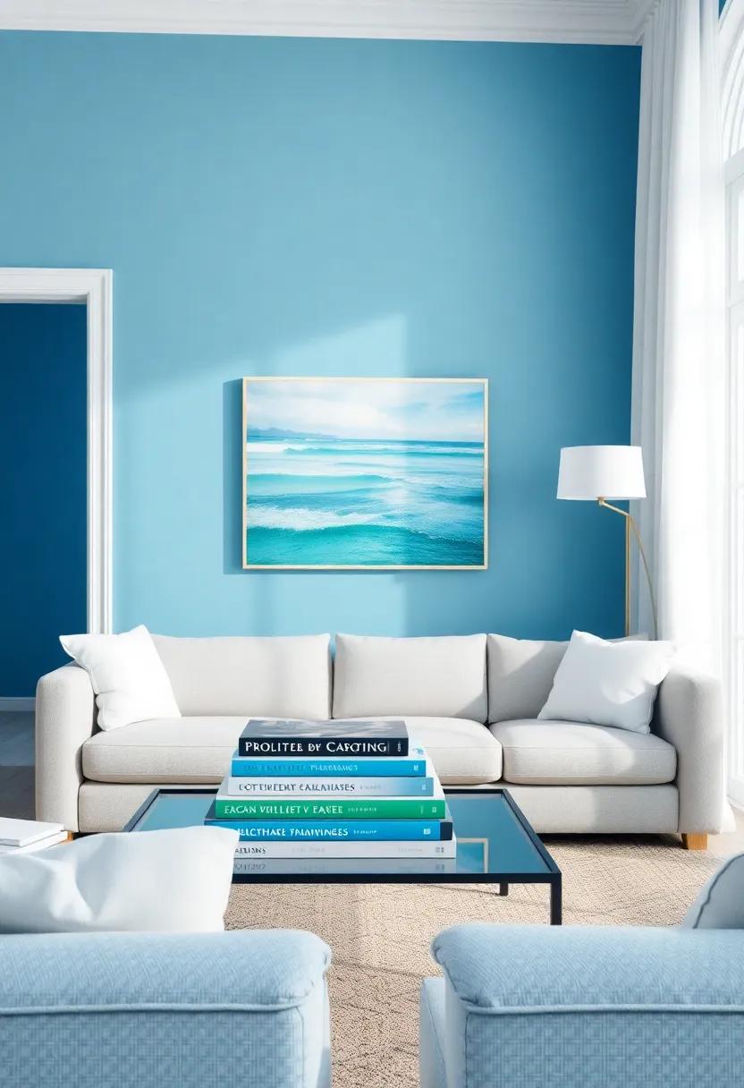 Beachy Coffee Table Books: Stack stylish⁢ coffee table books ‌featuring ocean photography or beach travel destinations for⁤ an inviting touch