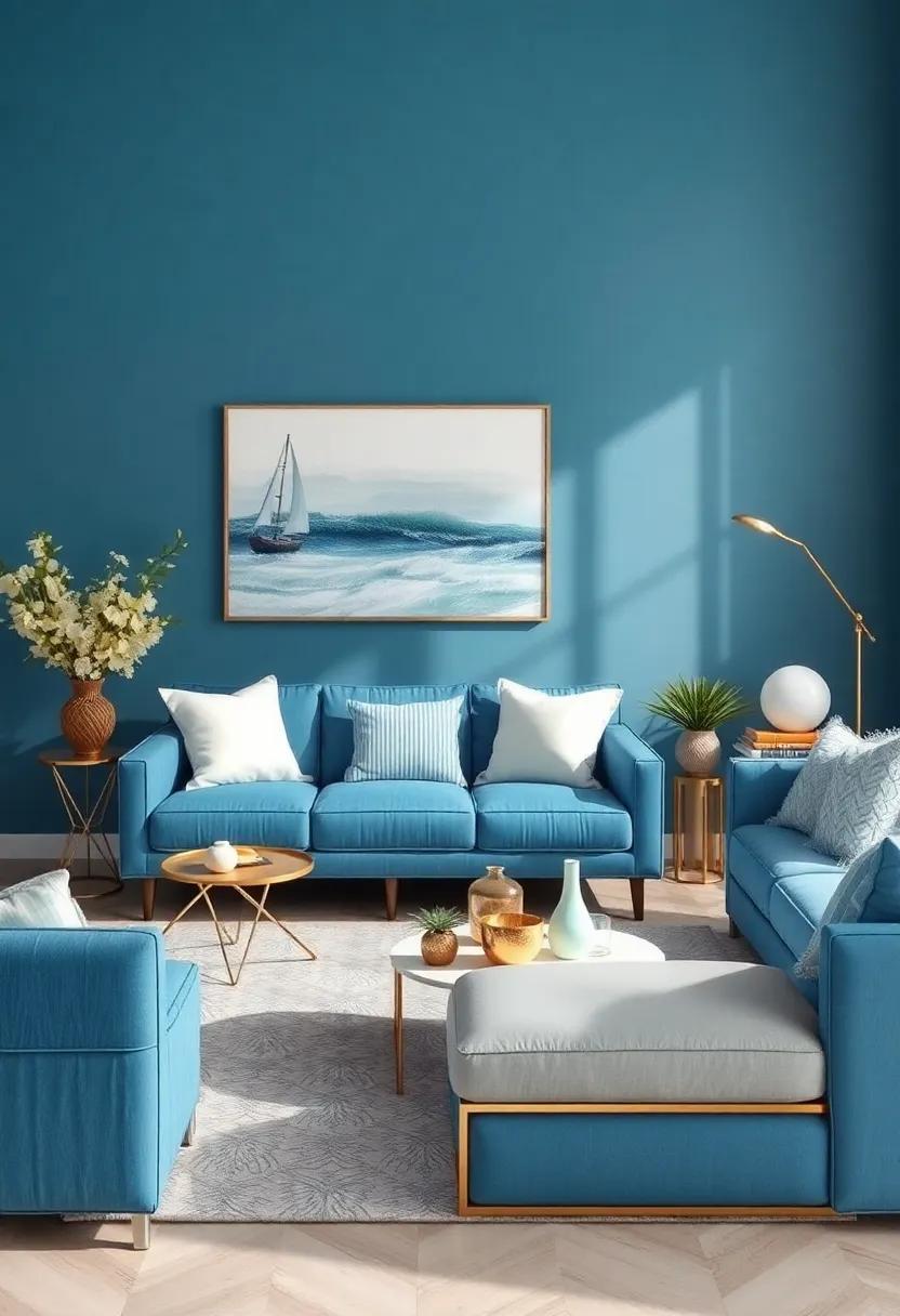 Coastal Accents with Metal: Incorporate metal decor elements in brass⁢ or silver that mimic the sheen of wet sand or seashells ‌for a touch of elegance