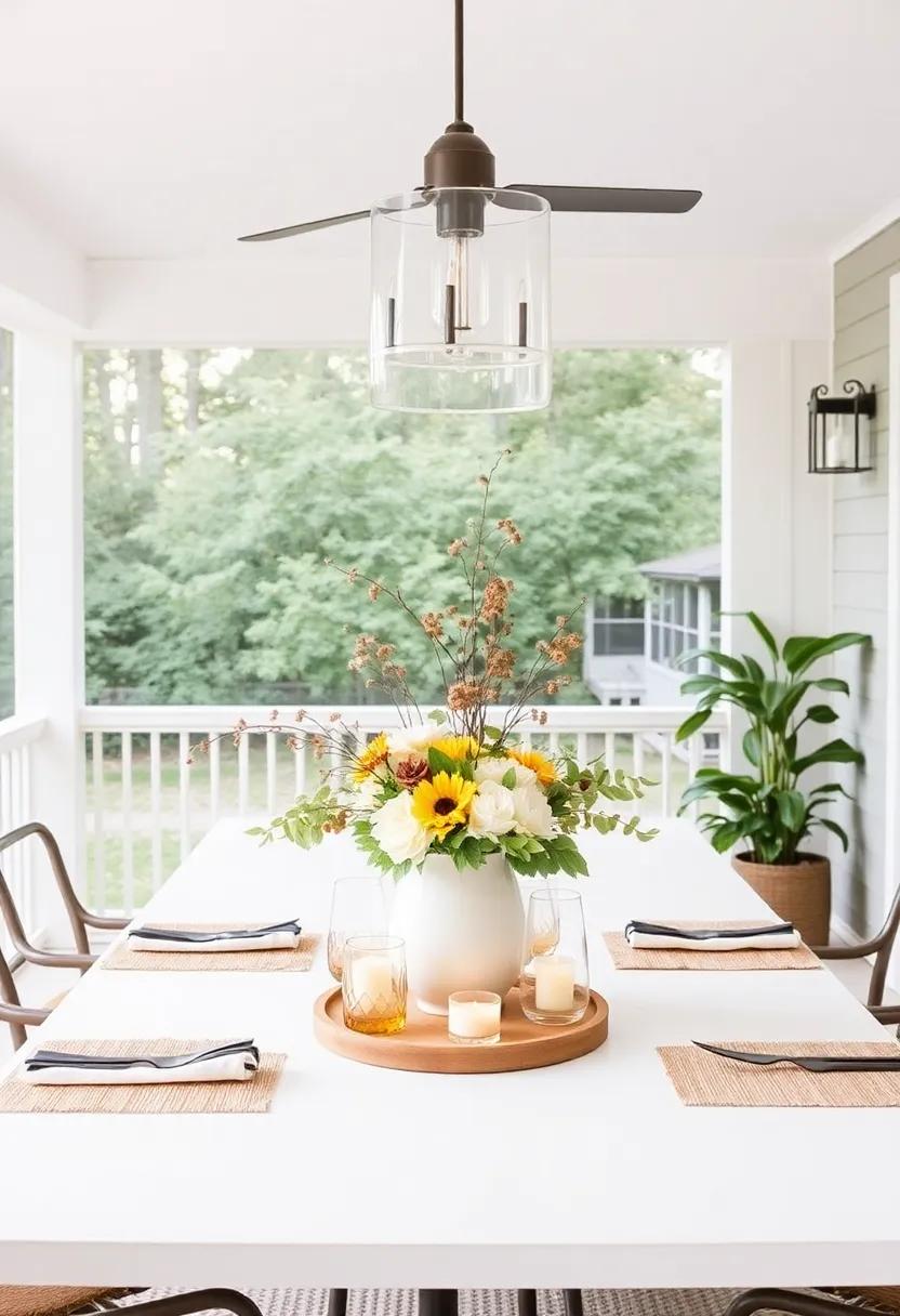 Decorative Table⁢ Centerpieces: use seasonal arrangements or artistic sculptures to anchor your dining area