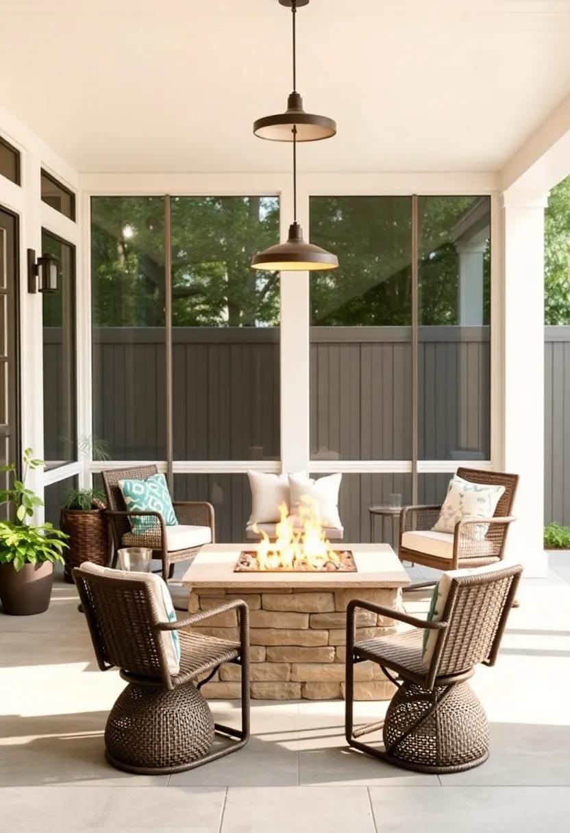 Outdoor Fire Pit: Create a ⁤cozy gathering spot‍ with an outdoor fire pit for chilly evenings