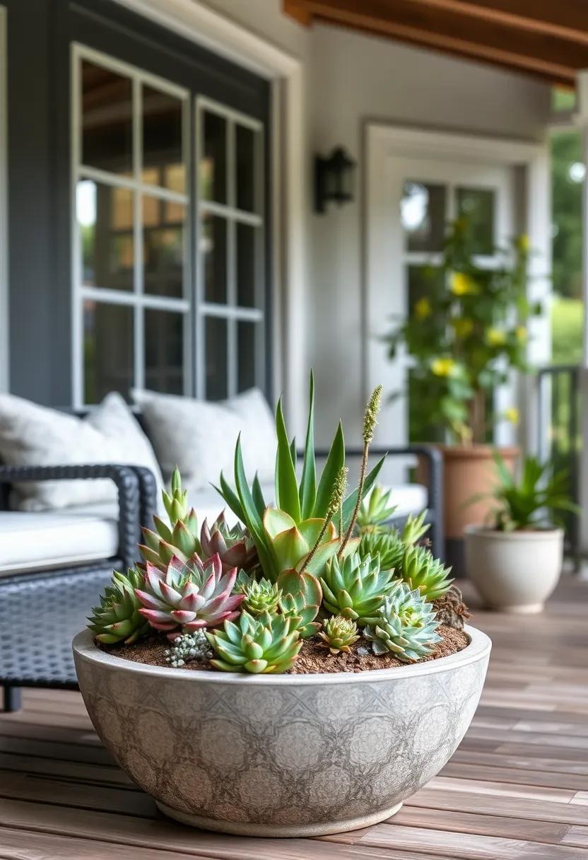 Succulent Gardens: Design a low-maintenance succulent garden⁤ in a shallow container for a touch of desert flair