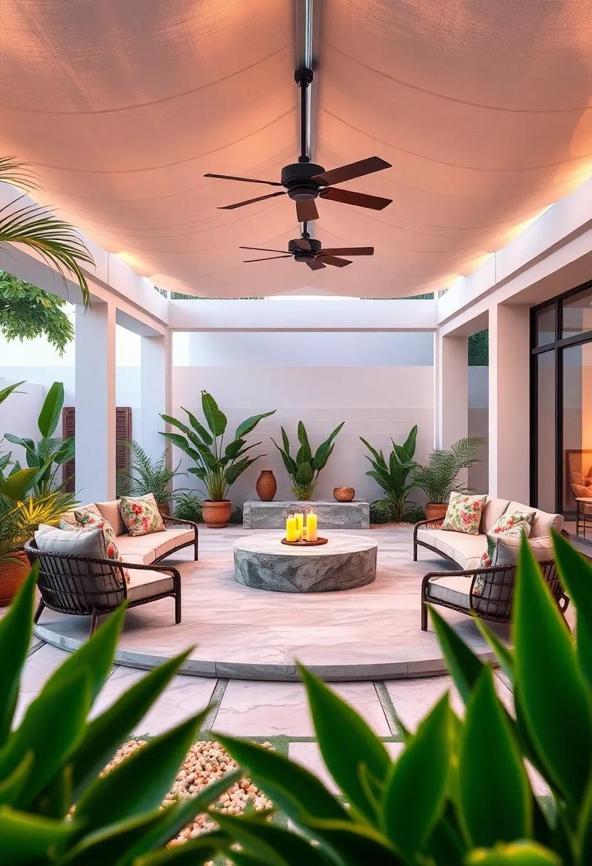 Experiment ‌with ‍a round patio ​layout for ⁤a unique,inviting setup that's great for‌ socializing