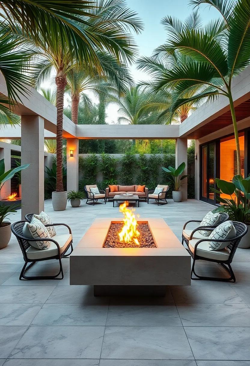 Incorporate a fire table to bring ⁢warmth and​ a​ casual dining element to your outdoor space