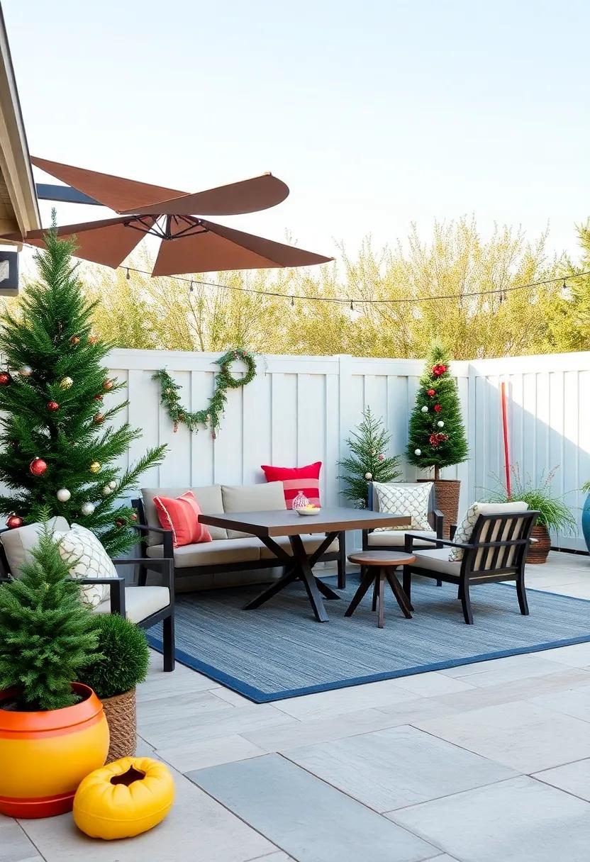 Seasonal Celebration Haven: Design a versatile patio that‌ can transform for every ‌season, ‍featuring‍ holiday-themed play areas ‌for‌ kids and⁤ comfortable spots for family gatherings throughout the year