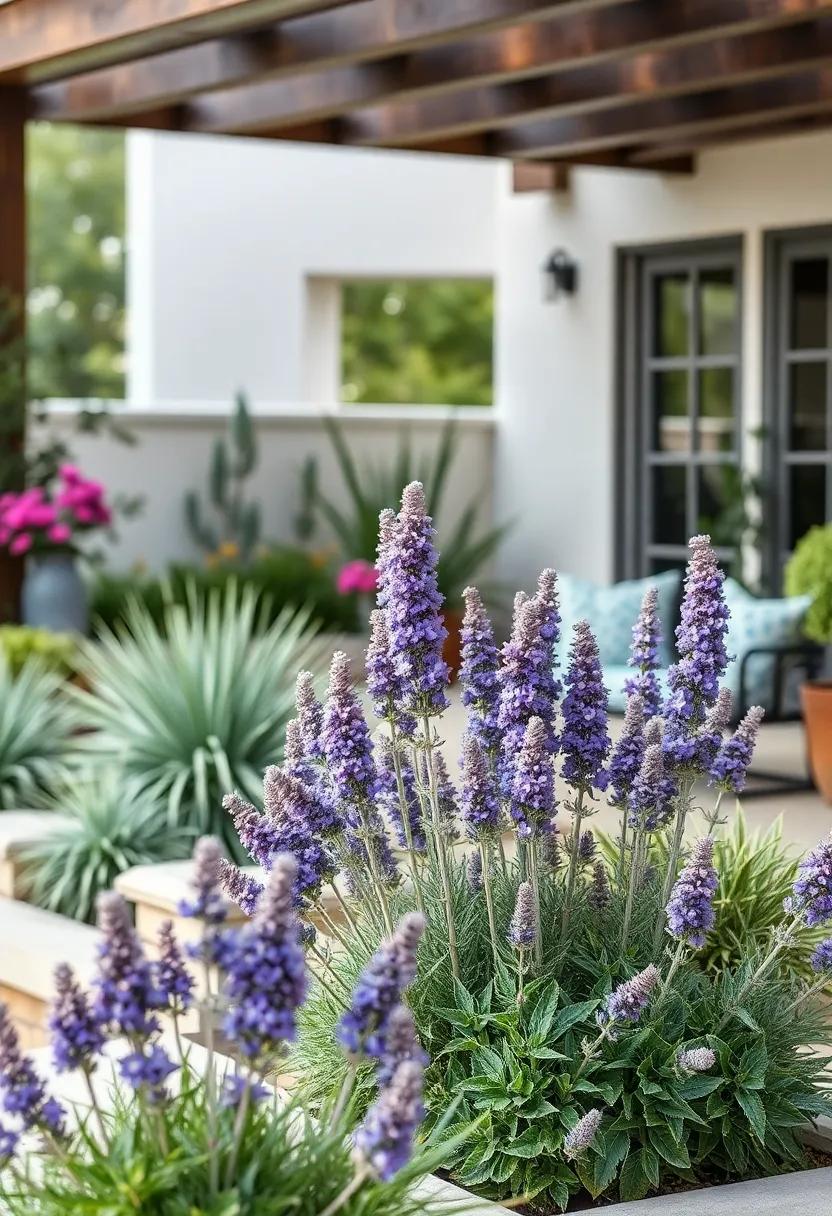 Russian ‍Sage (Perovskia ⁤atriplicifolia) - This drought-tolerant ‍perennial features silvery foliage and tall spires of lavender flowers, adding a unique texture to your garden