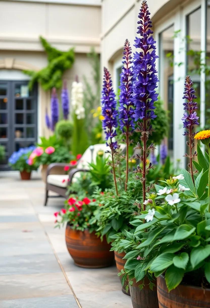 Salvia (salvia nemorosa) - This ​vibrant ‌perennial offers stunning spikes of blue,purple,or white flowers,attracting bees and hummingbirds to your garden