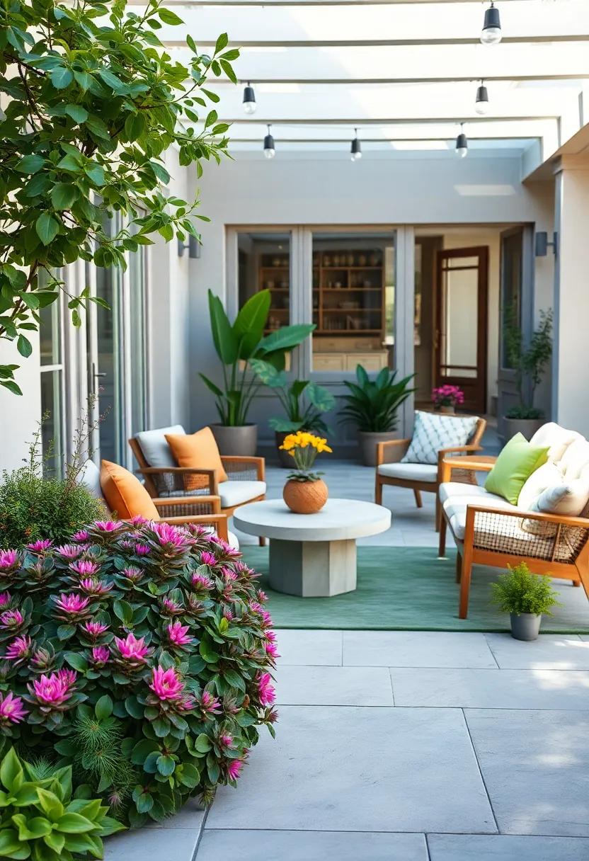 Sedum⁤ (Sedum spp.) - Known for its thick, fleshy​ leaves and clusters⁣ of tiny blooms, sedum is an exceptional ​choice for low-maintenance and drought-tolerant patios