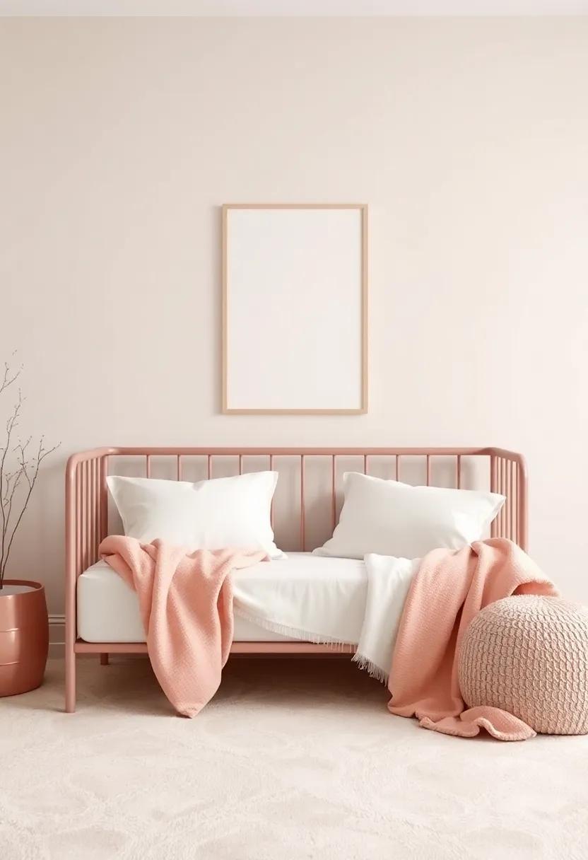 Soft Rose Gold Accents: Introduce rose gold pillows and throws to create a cozy‍ atmosphere‍ with a touch of ‍elegance