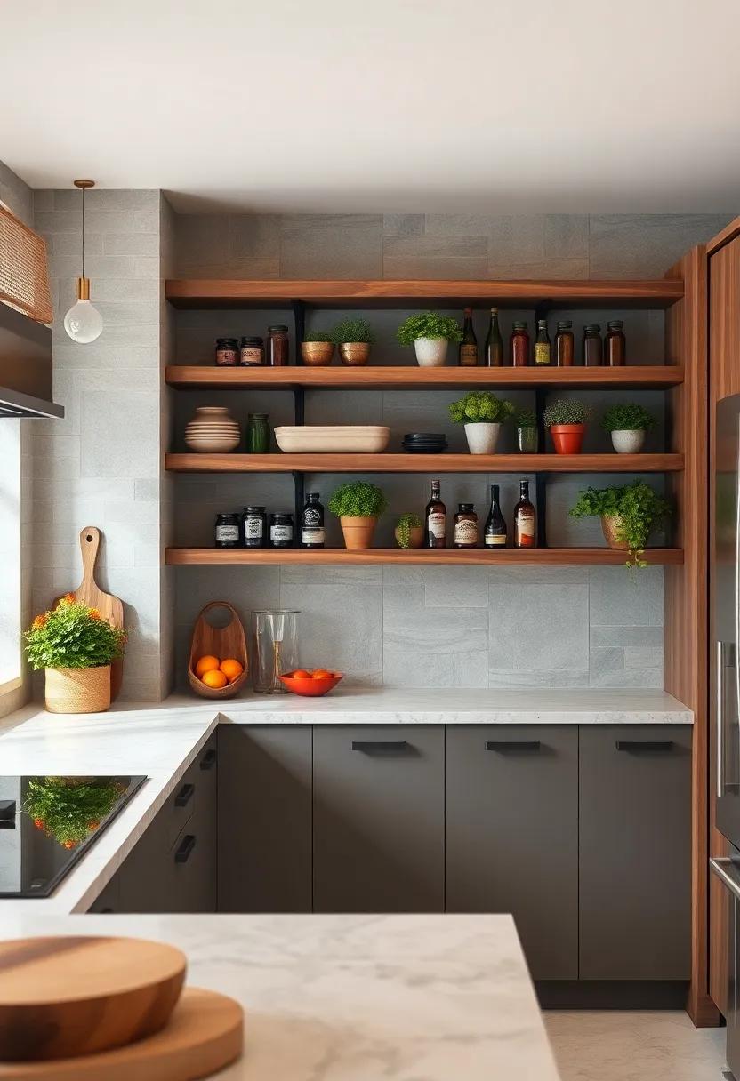 Corner Solution: Maximize⁣ your⁤ space with corner floating shelves, turning or else unused areas into stylish storage for your herbs and spices