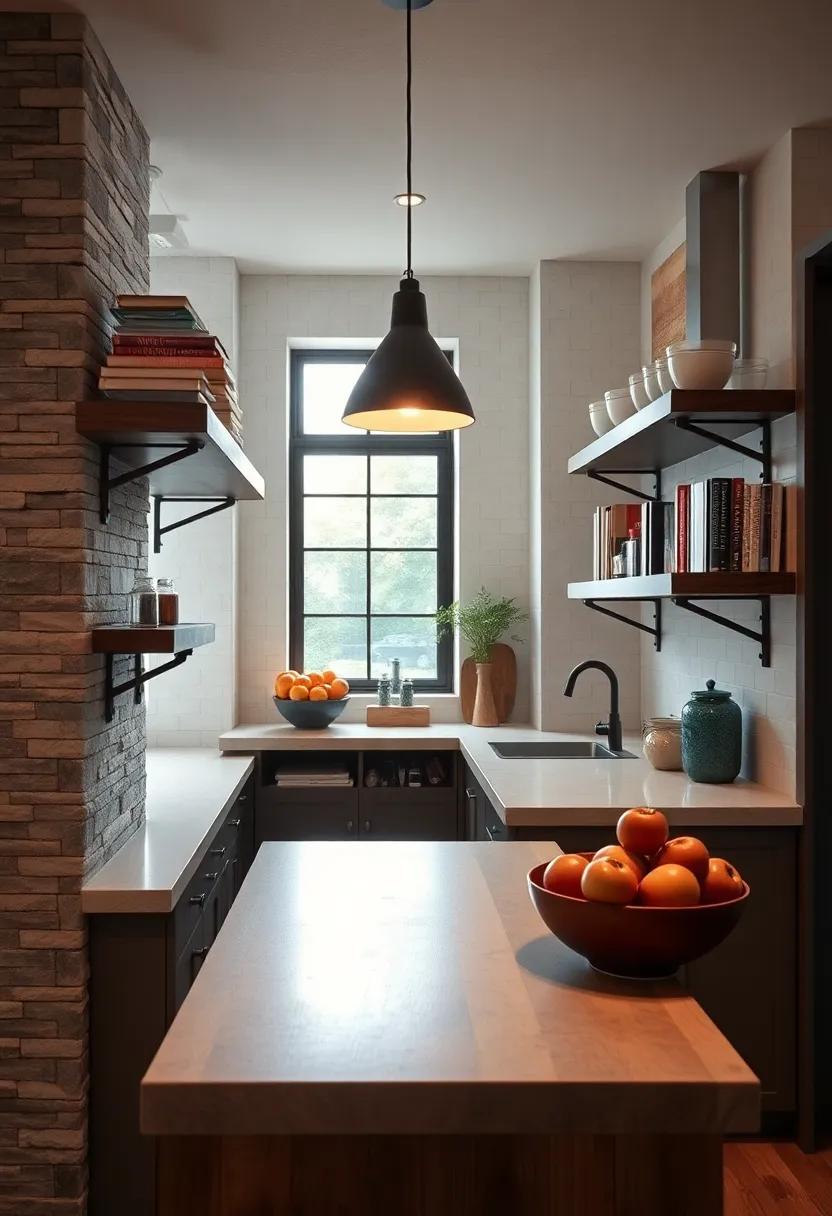 Industrial Chic: Combine rustic charm with modern aesthetics by opting for floating ​shelves with metal brackets,perfect for displaying your⁤ favorite cookbooks and culinary tools