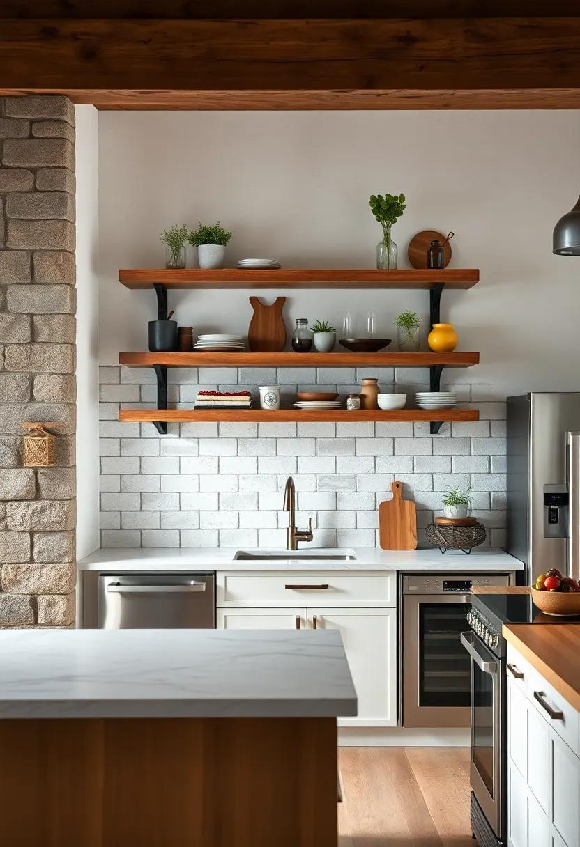 Reclaimed Wood Bliss:‍ Enhance your kitchen with floating shelves‌ made from reclaimed barn wood, ​adding character and a piece of history to your culinary space