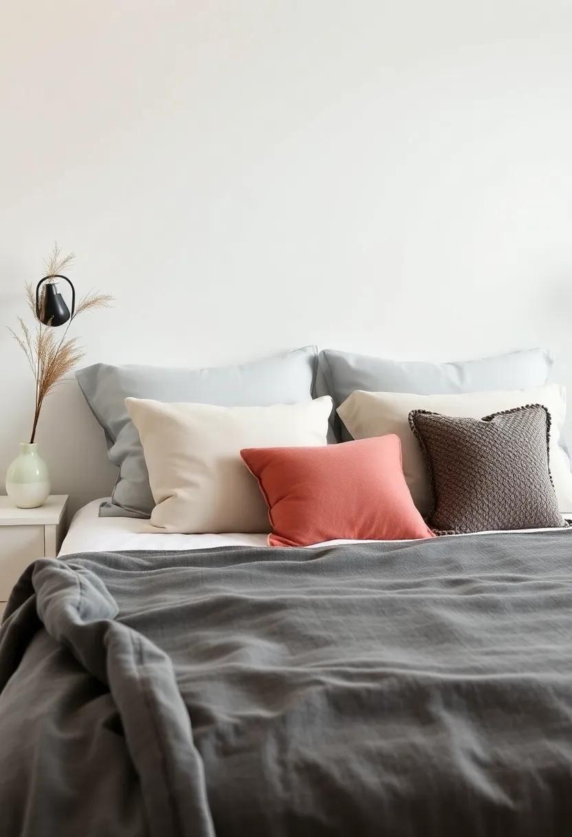 Involve All Ages: Soft, not‌ overly firm throw pillows make for a cozy sleeping arrangement that works well in family-friendly scandinavian bedrooms