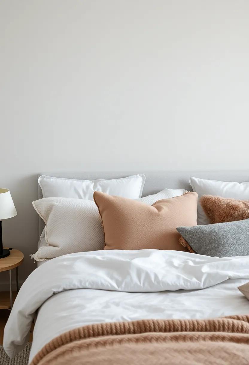 Add⁢ Layers‍ of ⁣Texture: Explore the cozy vibes ‌of textured throw pillows in various⁤ fabrics like wool, ‍velvet, and linen ‍for a rich tactile experience