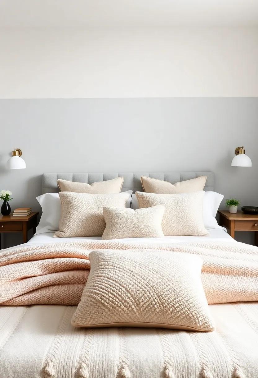 Create a Focal ‌Point: Use oversized plush ​throw pillows to create a stunning focal point on your ​bed,⁤ drawing the‌ eye and inviting relaxation