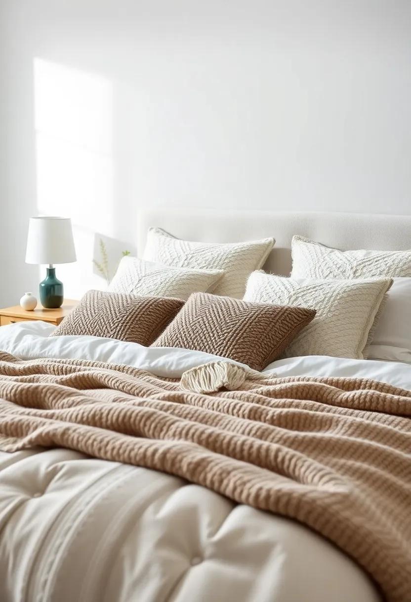 Layered Bedding: Combine‍ throw ⁢pillows with layered bedding​ for ⁢an inviting and plush look that beckons you to snuggle⁤ in