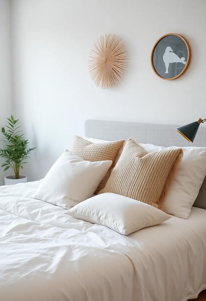 Soft Cushions: Decorate your bed and chairs with an array of soft cushions in varying sizes and textures for added comfort and style