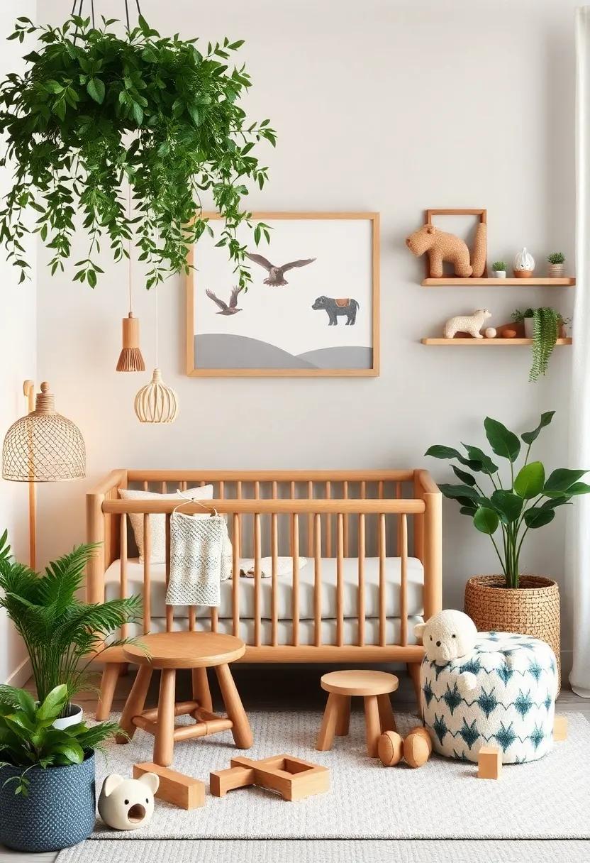 Nature-Inspired Themes: Incorporate elements like wooden ⁢toys, animal prints, and greenery to bring the beauty of‍ the outdoors into your ⁤nursery