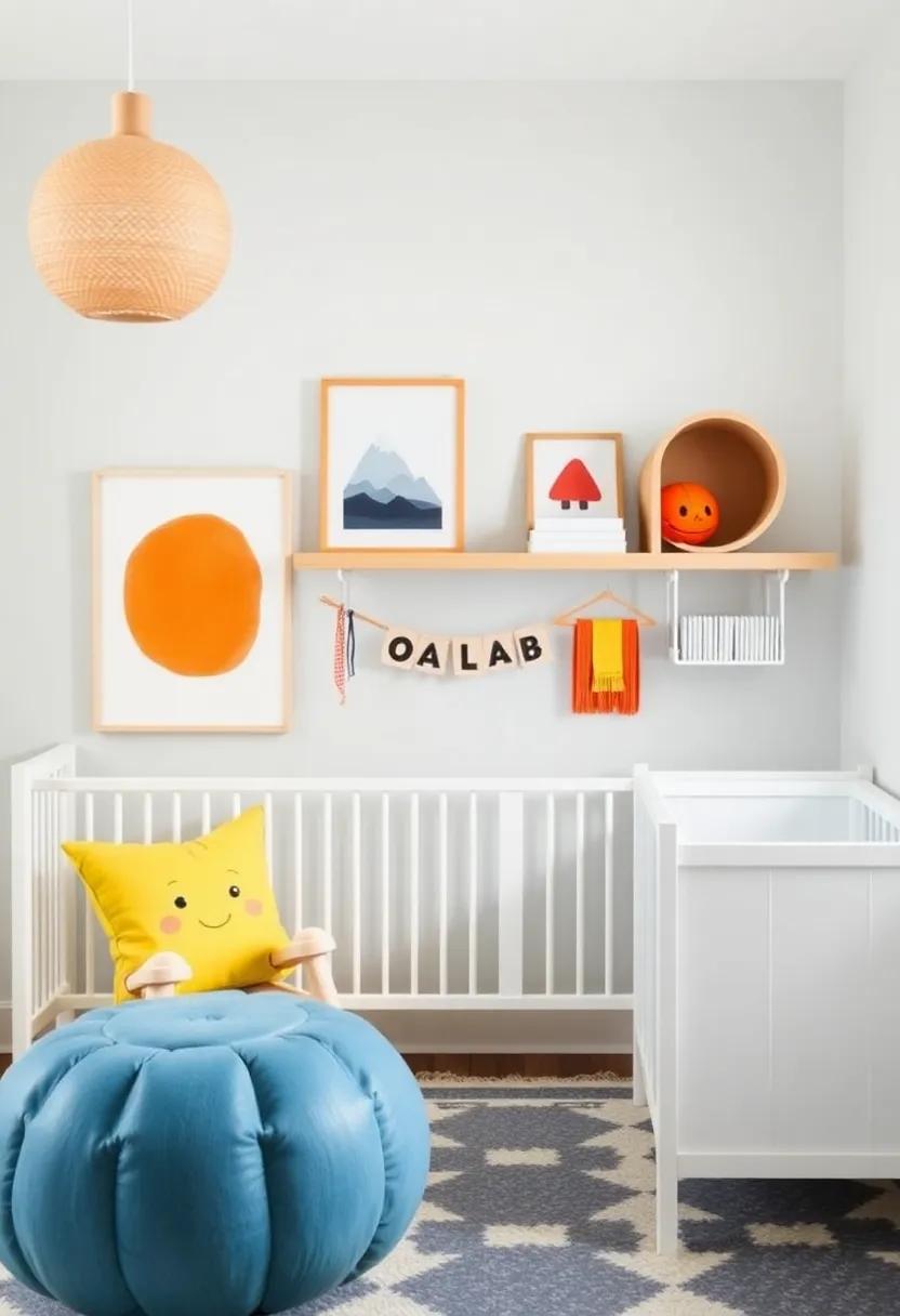 Neutral Walls with​ Pops of Color: Keep the walls⁣ neutral and add pops of color through ‌art,toys,or accents to ‌keep the look fresh and vibrant
