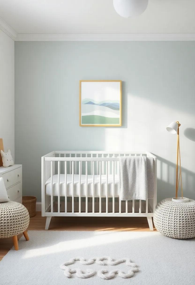 Soft Color Palette: Choose soft pastels or muted ‍tones like mint⁢ green, dusty ​blue, or gentle greys⁤ to create ‌a welcoming space without overwhelming⁤ visuals