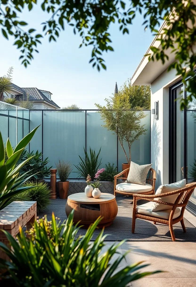 Transparent Elements: Explore glass or acrylic fencing that offers protection while ⁣maintaining unobstructed views