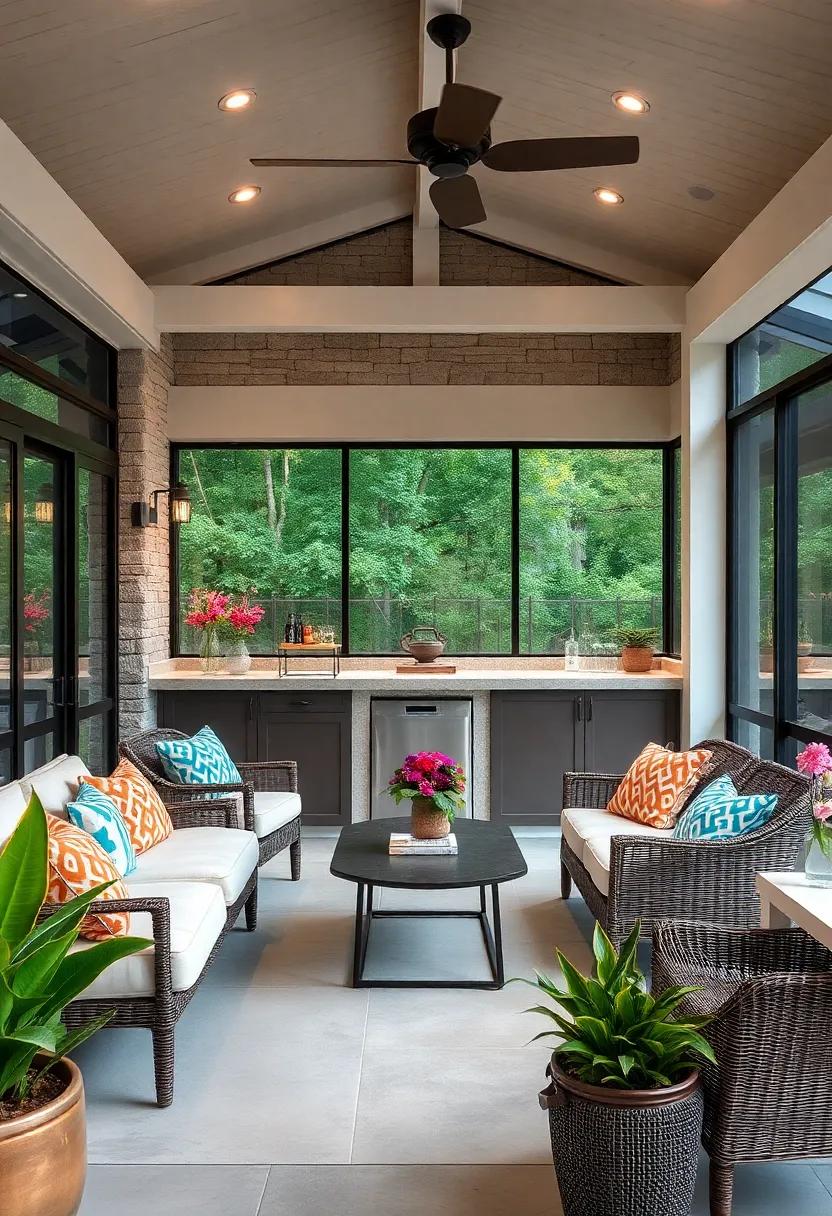Elevate your Outdoor space ⁢with a Beautifully⁣ Designed Screened Porch Bar