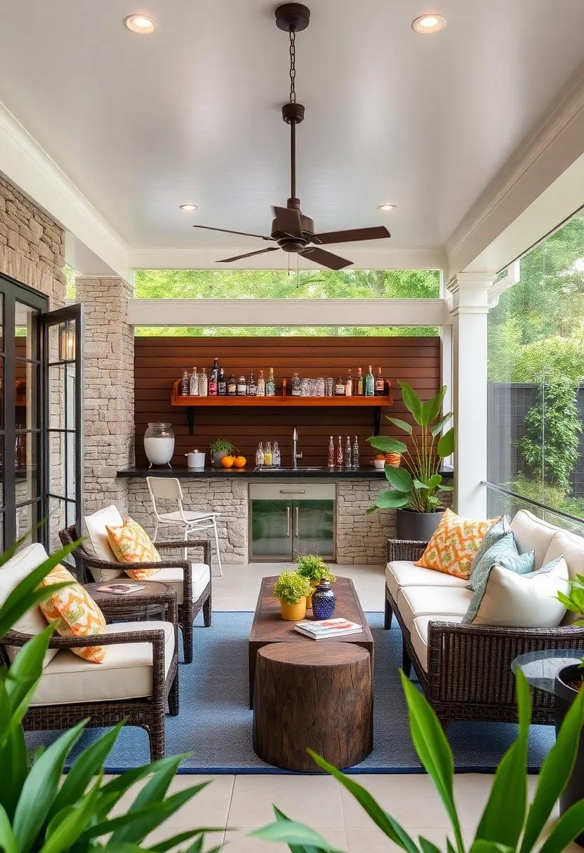 Barware Essentials⁣ for Your Screened Porch: Functionality Meets ⁣Style