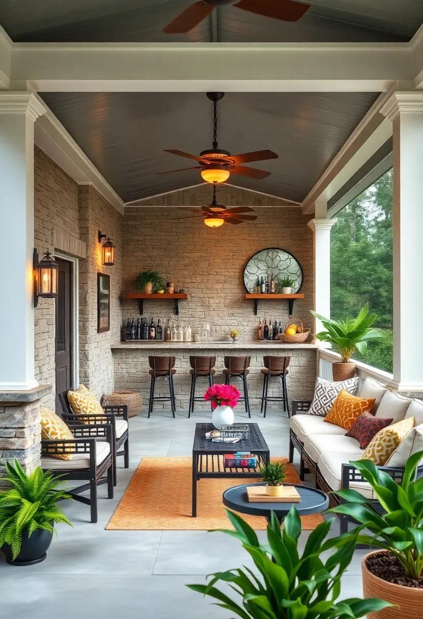 Creating a Welcoming ⁣Entrance⁢ to Your Screened Porch Bar Area