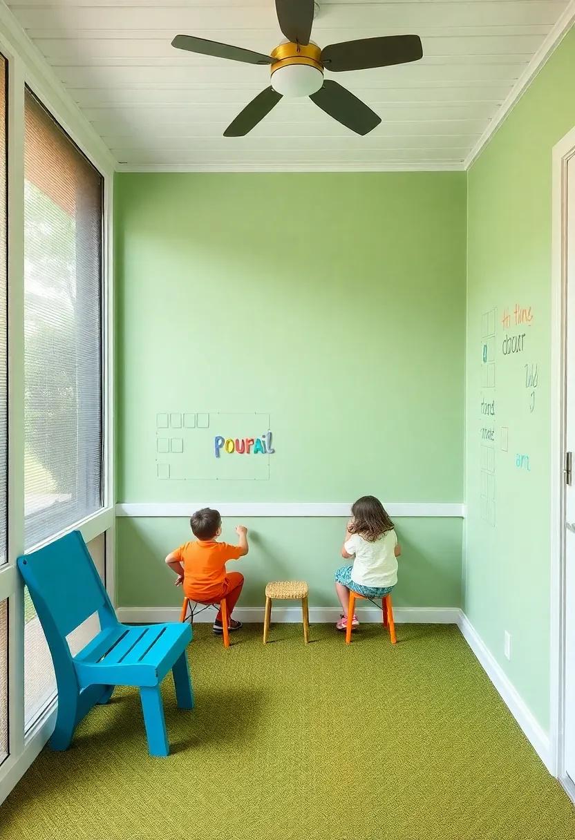 Interactive Wall Feature: Craft an⁣ interactive wall⁤ with chalkboards, magnetic boards, ‌or​ activity panels ⁣where kids can create art or solve⁣ puzzles‍ while enjoying fresh air