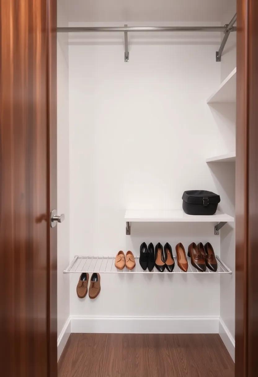Consider a pull-down shoe rack that easily⁣ stores ⁣and ​reveals multiple pairs, perfect for keeping footwear organized and out⁣ of ​sight