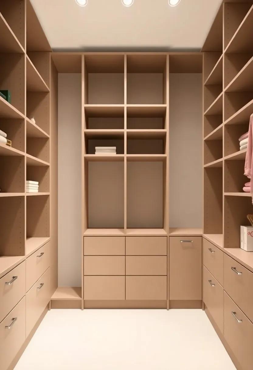 Use a combination‌ of ⁢open ⁣shelving and closed storage to achieve the perfect balance of display and concealment in your closet design