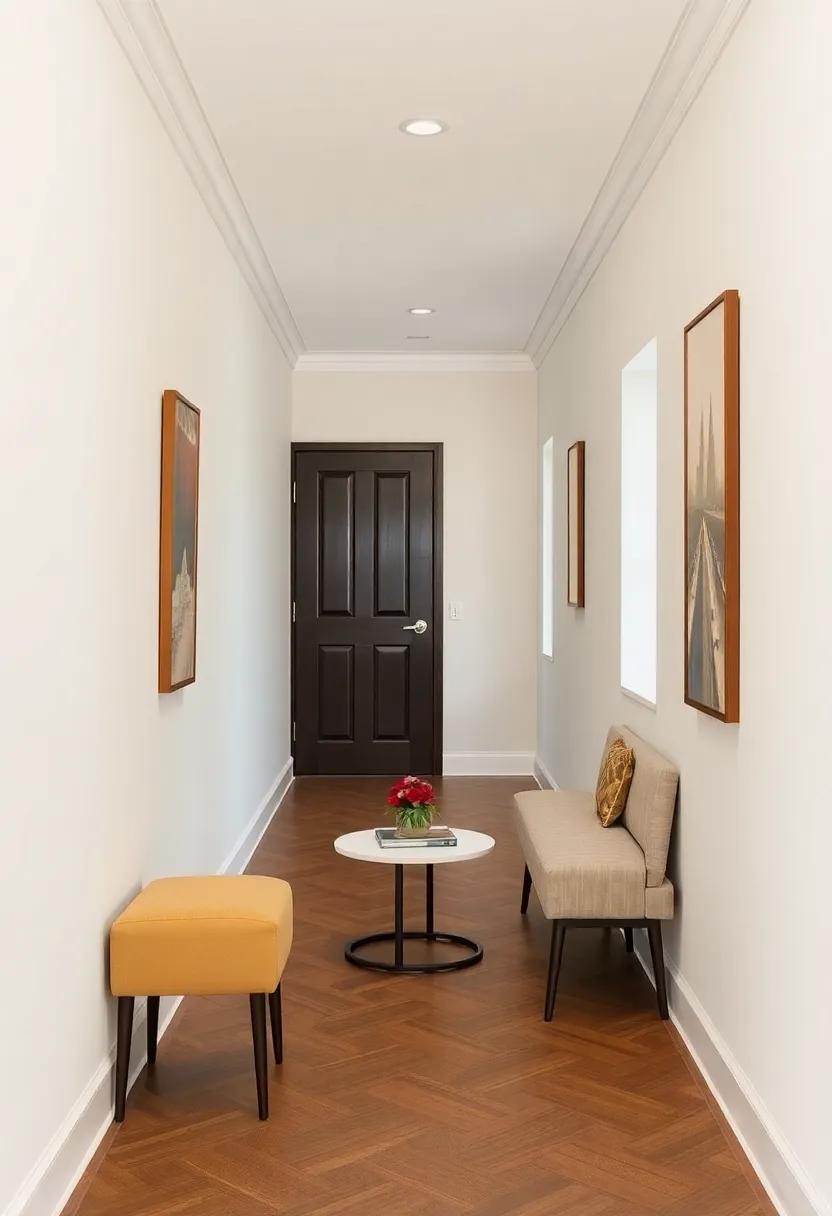 Statement Accent Pieces that ​Bring Life ⁢to Small Hallway Seating
