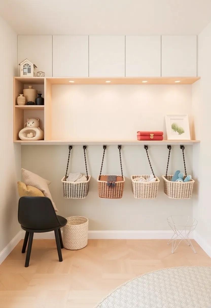 The Activity-Chain⁣ Link: An interactive wall section ‌that‌ links multiple storage baskets with ‍sturdy chains,‍ turning cleaning⁣ up into an engaging challenge