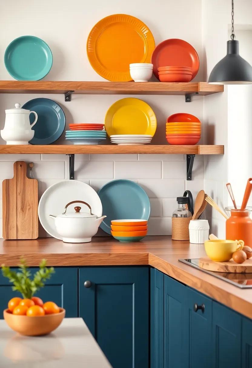 Colorful Dinnerware​ Displays That‍ Enrich Your Kitchen's Character