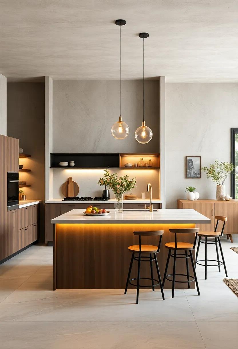 Glow ‍up your cooking space with ⁣an island illuminated by stylish pendant lights,creating ​an inviting atmosphere for culinary creativity