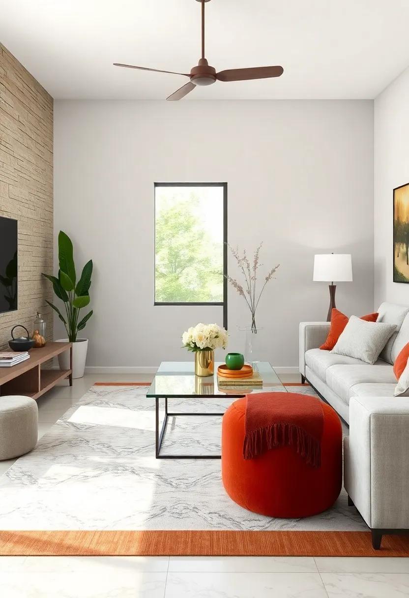 Embrace Transparency: Use a glass coffee⁣ table⁤ to create an illusion of more space‌ while showcasing your beautiful flooring or area‌ rug underneath