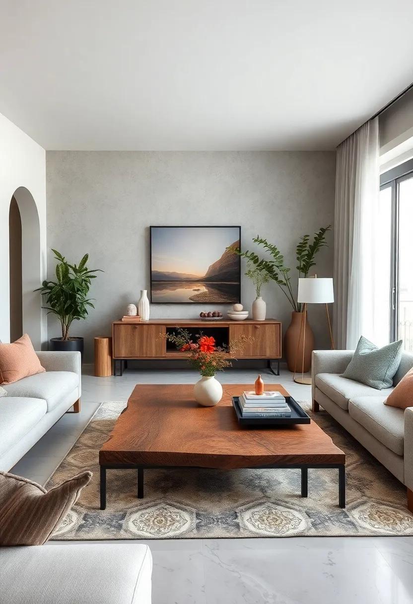 Natural Elements: Opt for a reclaimed wood coffee table that adds warmth​ and character to your living room​ while ⁤keeping⁣ the⁢ design simple
