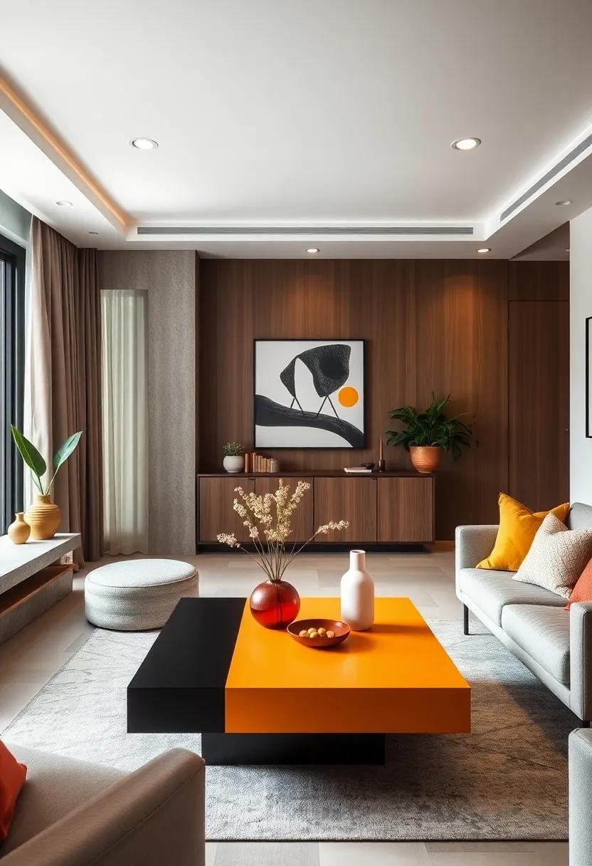 Color-Blocked Designs: Choose a coffee table with bold color blocking that adds a ⁤contemporary flair while maintaining‌ a clean, minimalist structure