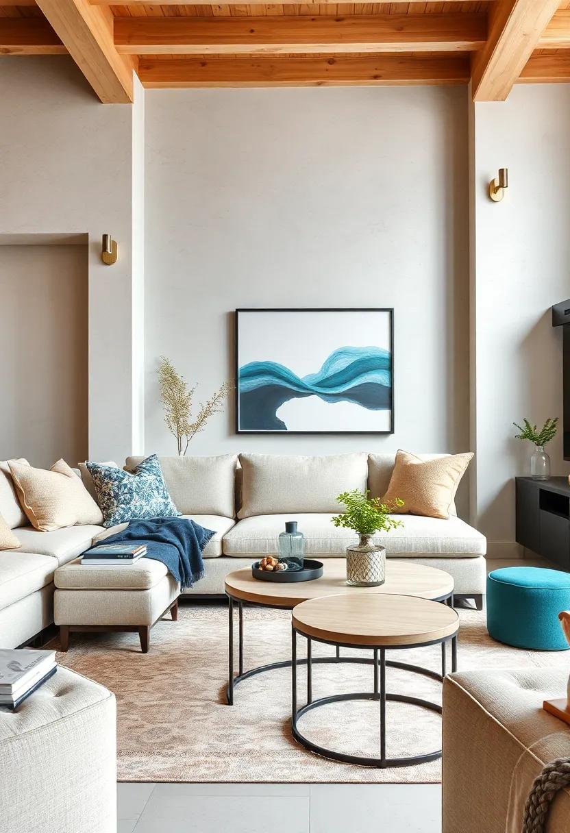 Stylish Stacking:‍ Incorporate a set‌ of ⁣nesting⁣ tables that⁣ can be rearranged or tucked​ away,offering‌ flexibility for ⁢both‌ daily use and⁢ entertaining guests