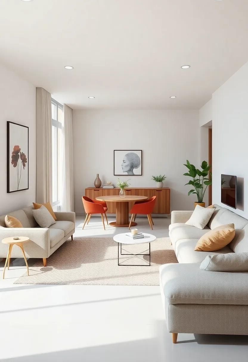 Incorporating Multi-Functional Furniture​ for Dining and Living Integration